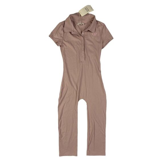 My Mum Made It - Polo Unitard in Blush Pink - Picture 1 of 3
